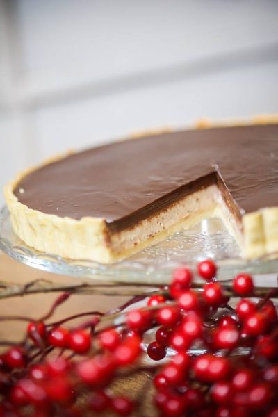 Tonkababos gesztenyés tarte